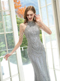 Mermaid / Trumpet Luxurious Glittering Fairy Sexy Formal Evening Dresses Sleeveless Floor Length