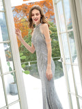 Mermaid / Trumpet Luxurious Glittering Fairy Sexy Formal Evening Dresses Sleeveless Floor Length