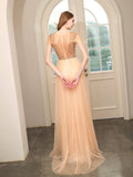 Mermaid Beaded Luxurious Fashion Formal Evening Dresses Sleeveless Floor Length