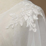 Women's Wrap Shrugs Shawls Tulle Wedding Party / Evening Appliques Flower Lace - dressblee